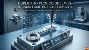 Copia de Llaves para Cajas Fuertes Fichet Bauche: Monopole, M3B y MXB