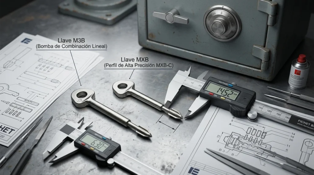 text duplicado precision llaves m3bymxb
